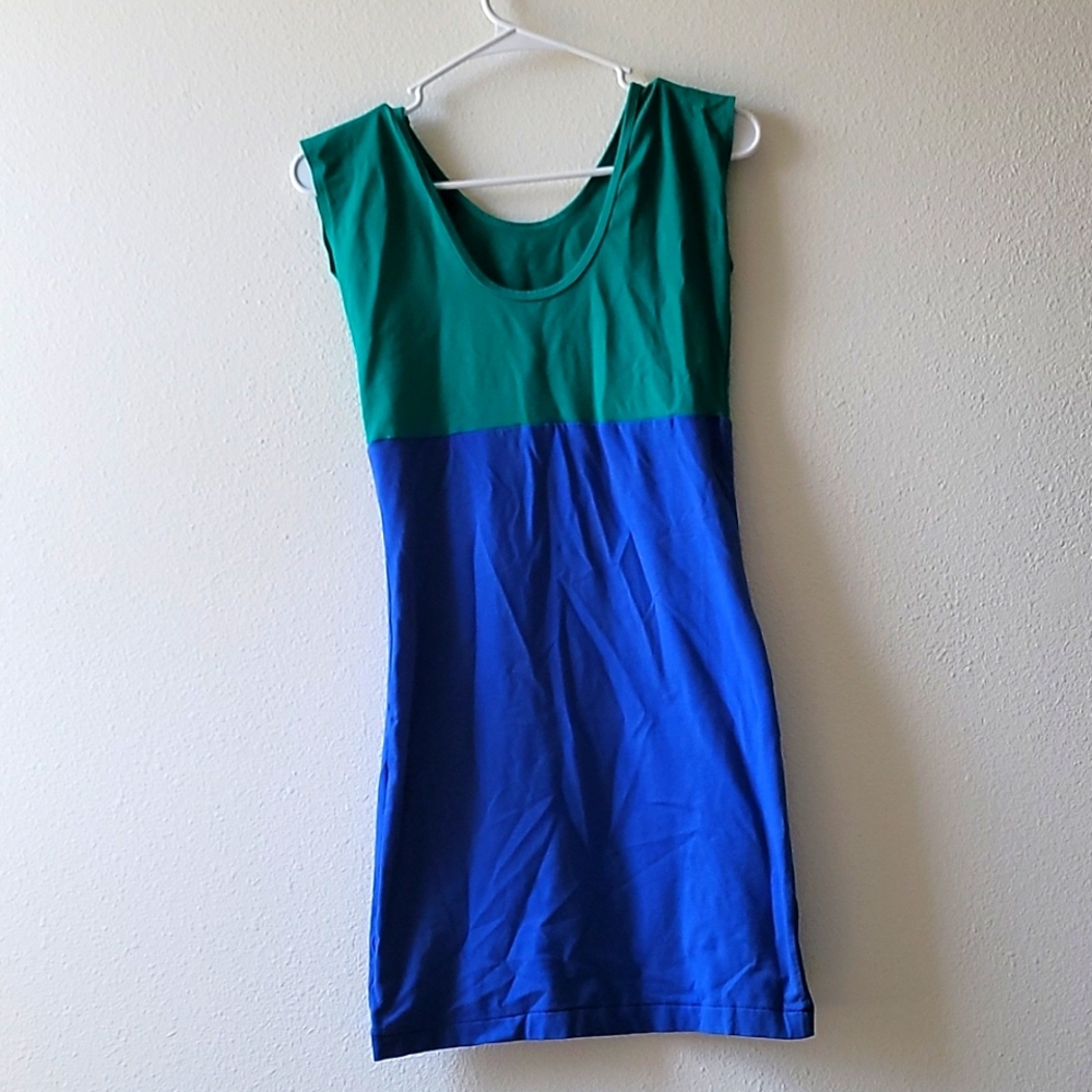 Green & Blue Dress